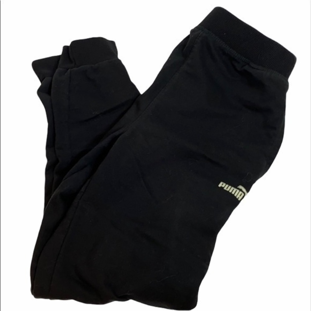 Puma Black Joggers with Pockets size 10-12